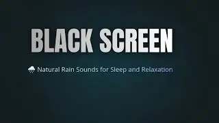 Real Rain Sounds for Sleeping | 2 Hours | Dark Screen | No Loop