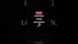 Stop posting your location #shorts #darkfeminine