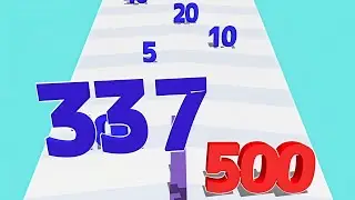 Numbers Madness Run Merge game forever and highest score ASMR run 