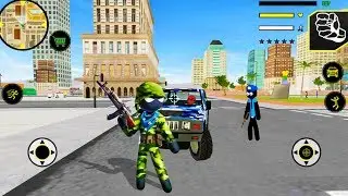 US Army Counter Stickman Hero - Civilian Vehicles Driving - Android Gameplay