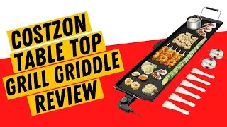Costzon 35 Inches Electric Teppanyaki Table Top Grill Griddle