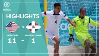 United States 11-1 Dominican Republic | Concacaf Beach Soccer Championship