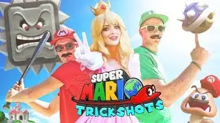 Mario and Luigi TRICK SHOTS in REAL LIFE!