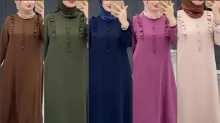  رقم 87 تشكيلة فساتين جديدة بمناسبة شهر رمضان الكريم فساتين بألوان جميلة ومختلفة 🌹🌹👌