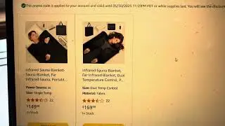 Inferred sauna blanket Promo code.  #foundonamazon #promocode #inferredsauna #coupons