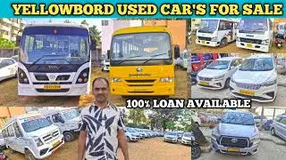 YELLOWBORD USED CAR'S | BUSSE'S | FORCE TRAVELLER'S & SCHOOL BUS FOR SALE | 100% LOAN ಆಗುತ್ತೆ 