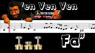 C&oacute;mo tocar Ven Ven Ven en Trompeta | Partitura animada