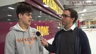 Demetrios Koumontzis Candid About Finding Early Stride with Sun Devil Hockey