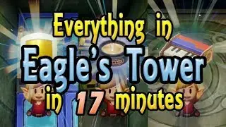 The Legend of Zelda: Link's Awakening - Everything in Eagle's Tower dungeon in 17 minutes