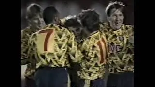 Arsenal 1-3 Benfica AET (2-4 Agg) European Cup 2nd Round 2nd Leg 1991/92