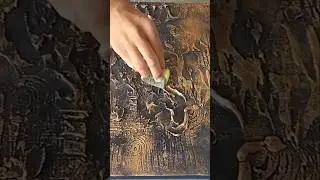 Textured abstract art on canvas #art #shorts