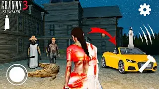 PLAYING AS KAMLA IN GRANNY 3 SUMMER MODE || KAMLA FOUND A SECRET CAR ESCAPE 