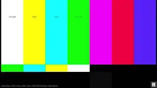 Color Bars BT2020 100% Green Filter 4K UHD HDR10