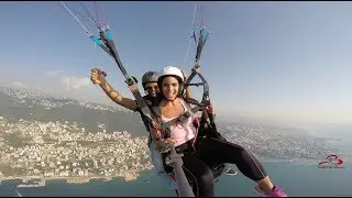 Lebanon - Rita Hayek  Paragliding  - Bhebak Ya Lebnan -   I love you Lebanon