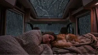 Cozy Van Rain & Soft Thunder for Sleeping Fast