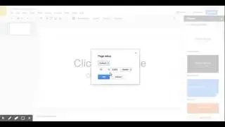 Changing Dimensions in Slides
