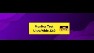 Monitor Test Ultra Widescreen 4K 32:9 - Calm Relaxing Film #ultrawidescreen #monitor #videotest