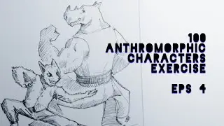 100 Anthromorphic Characters Exercise - Drawing Practice