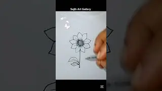 Drawing a flower stick #art #reels #shorts #viralshorts #viralreels