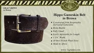 Genuine Gameskin Leather Belts