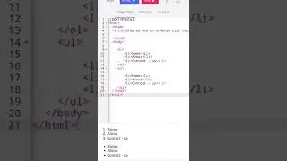 #shorts ordered and unordered list tags in html | what is ordered and unordered list tags | html tag