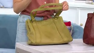 American Leather Co. Val Glove Leather Satchel on QVC