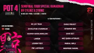 🔴SEMIFINAL P4 TOUR BY CYLINZ X CYRINZ | FREE FIRE