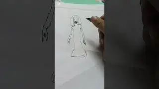 Slendina  horror game my drawing 