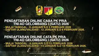PENERIMAAN CALON PRAJURIT TNI-AD SECABA DAN SECATA 2026 KOREM 133/NANI WARTABONE GORONTALO