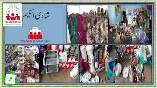 Team Karachi is distributing marriage goods like sewing machines clothes dinner sets for poor girls
