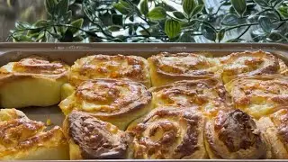 رولز خبز الثوم بالجبن | Cheesy Garlic Bread Rolls✨🧀