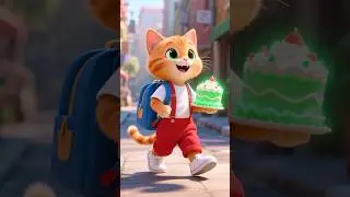 🧁🐭Cat vomits after eating rat's cake💥  #ai #cat #shorts #aicat #story