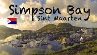 SIMPSON BAY, SINT MAARTEN ~ DRONE MAGIC HOUR ~ WeBeYachting.com