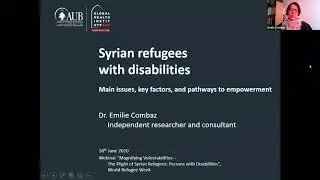 Webinar: Magnifying Vulnerabilities, the Plight of Syrian Refugees: Persons with Disabilities