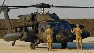 Dva helikoptera Black Hawk u 91. ZB HRZ na Plesu