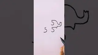 Easy Elephant drawing 😍#shortsvideo #shorts #art #viral #Creativeart #youtubeshorts