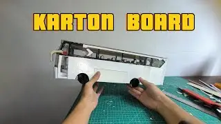 Cara membuat miniatur bus menggunakan kertas karton #kardus #duplex #duplex_building_plan #bus#diy