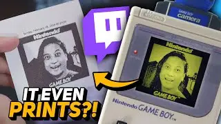 Я создал виджет для Twitch, который делает фотографии камерой GAME BOY!