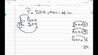 Perimeter and Area and Unknown dimensions primary 4  1st term 