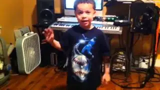 My Lil man trying to Dub Step !! Lol