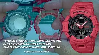 CASIO G-SHOCK GBA-900RD-4A BONGKAR TOTAL DEEPCLEAN DAN GANTI BATERAI
