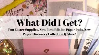 What Did I Get? Fun Easter Supplies, New First Edition Papers & New Paper Discovery Collection!