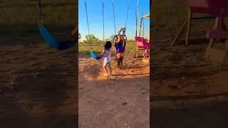 Swinging upside down! #shorts #youtubeshorts #fun #love #happy #playground #swings #love #kids