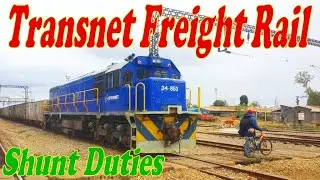 Transnet Freight Rail Class 37-087 On Shunt Duties In Gweru