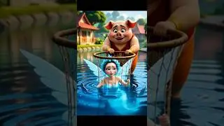 🐷सुअर और जलपरी रानी की जादुई कहानी 🧜&zwj;♀️दया का फल कितना मीठा होता है 💫पूरा वीडियो देखें ❤️
