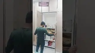 Aluminium profile Cupboard   Work in Hyd  soft Culosing Door's open lebol . #6305693982 #shortvideo