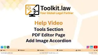 Edit & Enhance Legal PDFs with Visual Precision| Toolkit.law PDF Editor Add Image Accordion