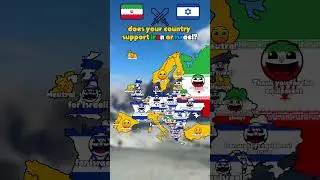 does your country support iran or israel? #mapping #iranisraelwar #geography #iran #israel