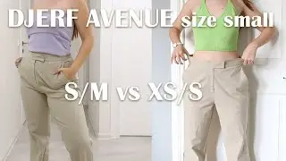 DJERF AVENUE size Small on S/M vs XS/S body ~ size guide