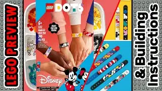 PREVIEW: 41947, LEGO DOTS, Mickey & Friends Bracelets Mega Pack​ & Building Instructions! LEGO 2022